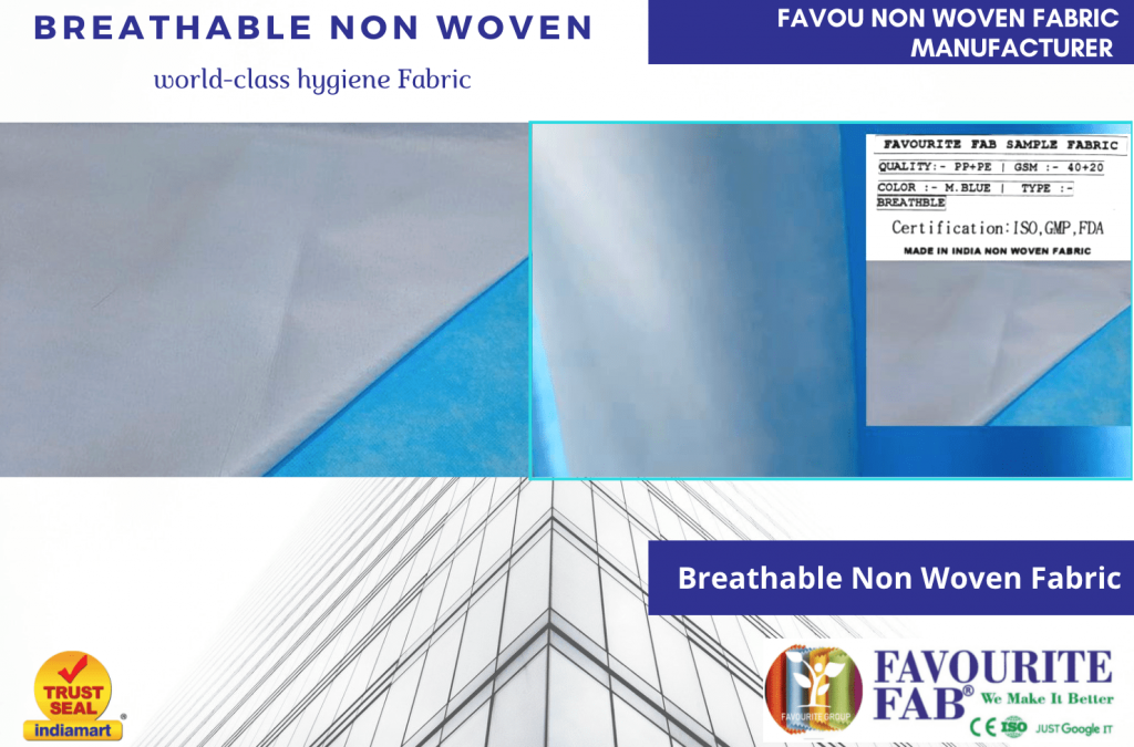Breathable Non Woven Fabric, Pe+Pp spun bond non woven fabric