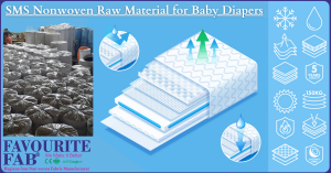 SMS Nonwoven Fabric Material for Hygiene Applications | Diaper Industry