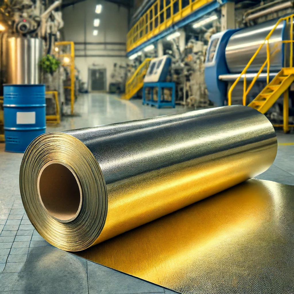 Metallic laminated non woven fabric view 1