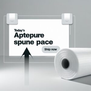 A table comparing the grammage per square meter (GSM) of aperture spunlace fabric, showing different weight options ranging from lightweight to heavy-duty, suitable for various applications like wipes, medical gowns, and industrial cleaning.