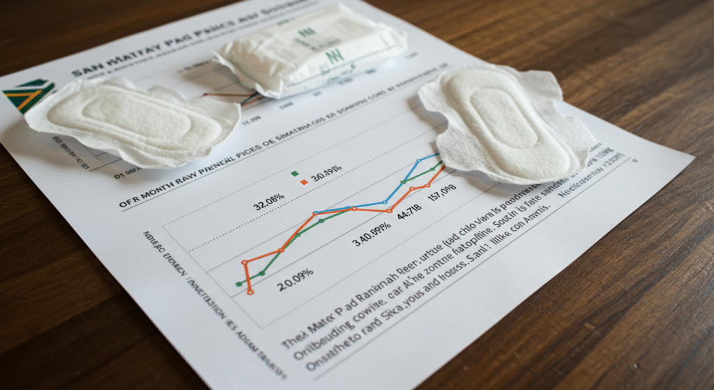 Sanitary pad raw material in south africa price