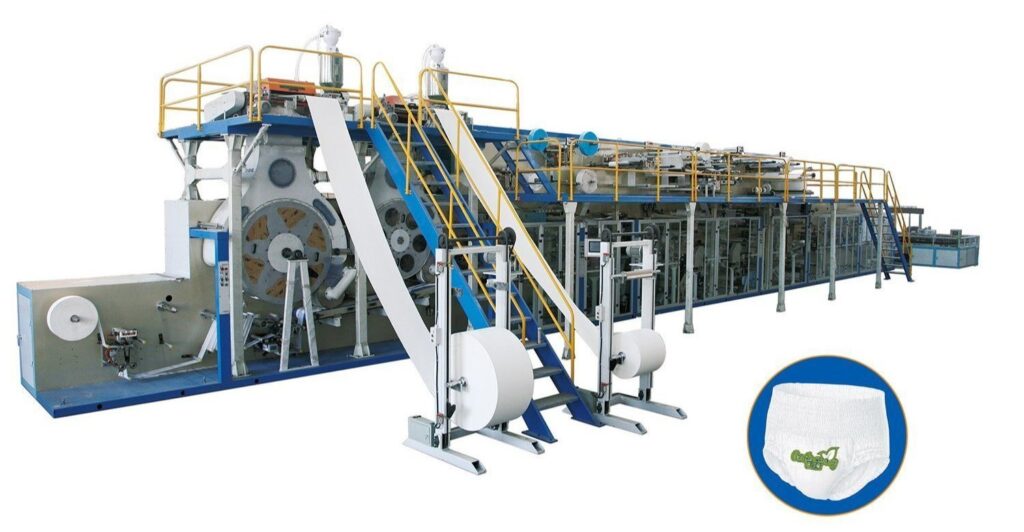 Adult incontinence pads machine