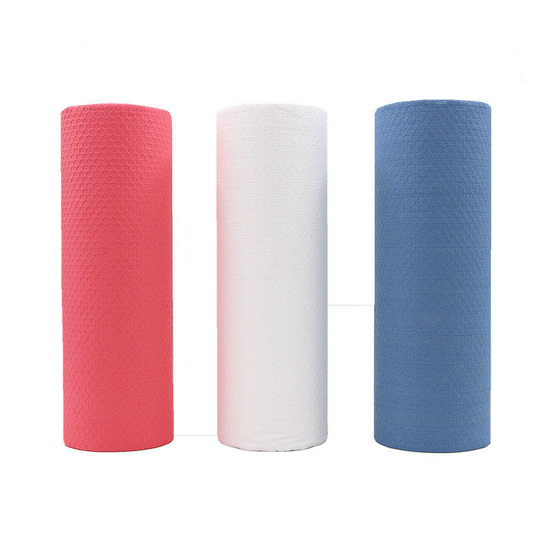 Embossed Cellulose PP Spunlace Non Woven Fabric view 1