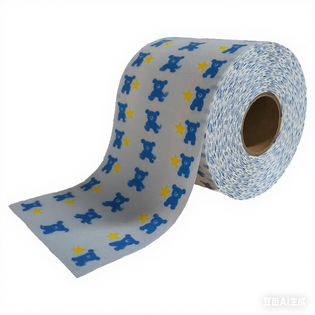 Printed Brushed Frontal Tapes Disposable Diaper Raw Materials — Favourite Fab