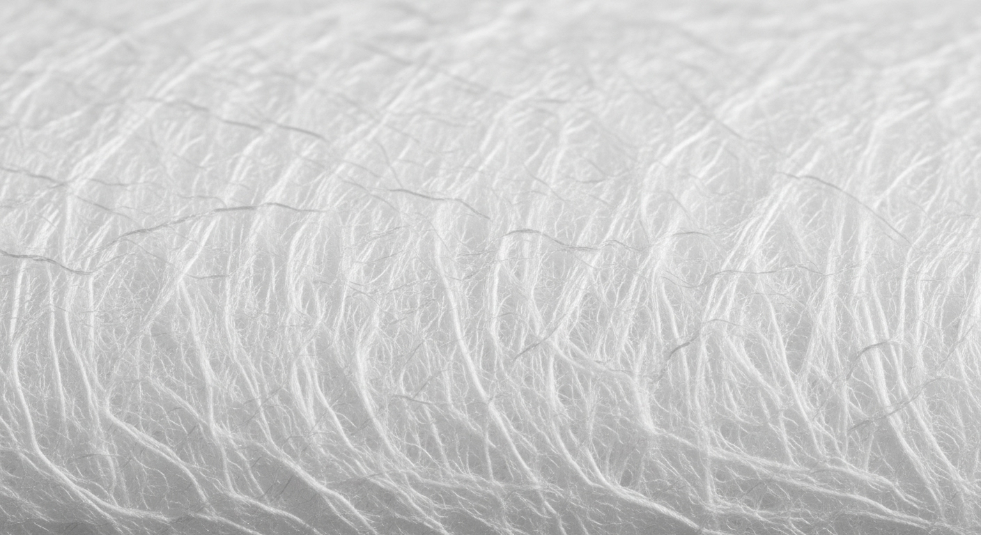 A close-up shot of high-quality spunlace nonwoven fabric, showcasing the texture and strength produced by leading spunlace manufacturers in Hyderabad. The image highlights the detailed and meticulous hydroentanglement process.