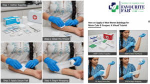 How to Apply a Non-Woven Bandage for Minor Cuts & Scrapes: A Visual Tutorial
