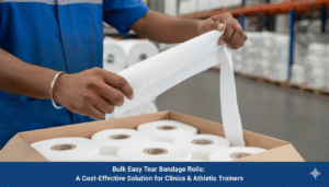 Bulk Easy Tear Bandage Rolls: A Cost-Effective Solution for Clinics & Athletic Trainers