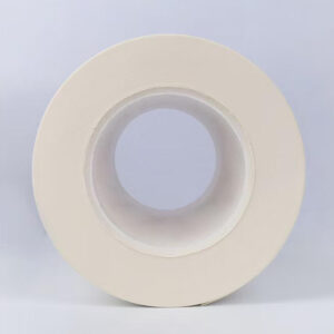 Macro view of the Sanitary Napkin Release Paper peeling cleanly from the adhesive, demonstrating the quick-release paper effect.