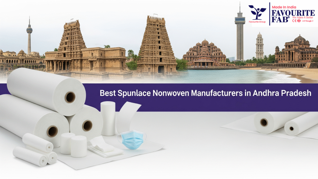 An image showcasing the high-quality spunlace nonwoven fabric available from top Spunlace Nonwoven Manufacturers in Andhra Pradesh. This fabric is ideal for various hygiene and medical applications due to its softness and strength.