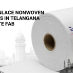 A high-resolution, close-up image showing a roll of premium spunlace nonwoven fabric, highlighting the quality offered by Spunlace Nonwoven Suppliers in Telangana like Favourite Fab.
