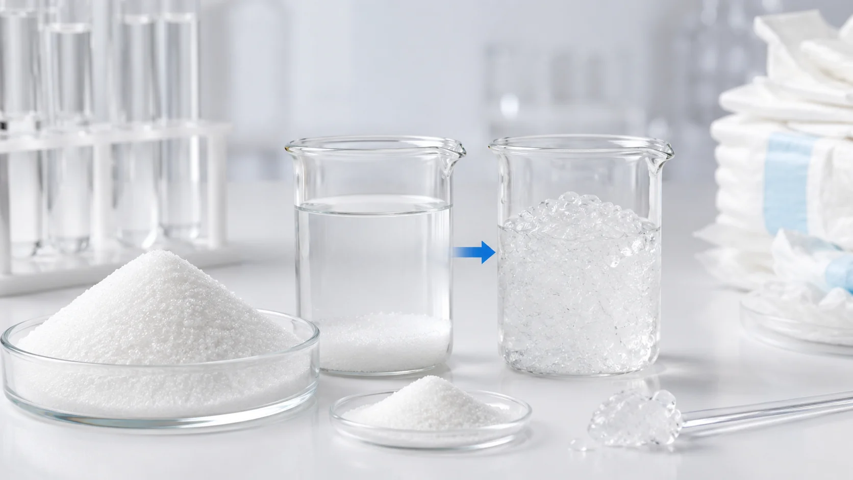 Super Absorbent Polymer Powder for Diapers and Hygiene Products — Favourite Fab