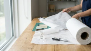 60 GSM spunlace nonwoven fabric roll for hygiene and wipes