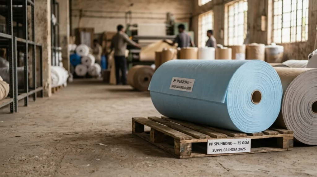 Bouffant cap raw material made from PP spunbond nonwoven fabric roll for medical and hygiene use