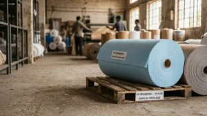 Bouffant cap raw material made from PP spunbond nonwoven fabric roll for medical and hygiene use