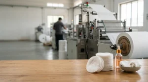 Spunlace nonwoven fabric for cosmetic pads manufacturing – soft, lint-free, high absorbency material by wholesale supplier in India