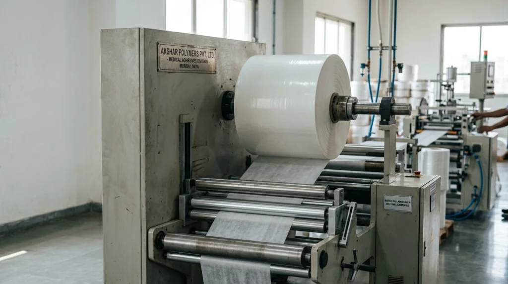 Medical tape raw material manufacturer India high-quality adhesive nonwoven fabric roll