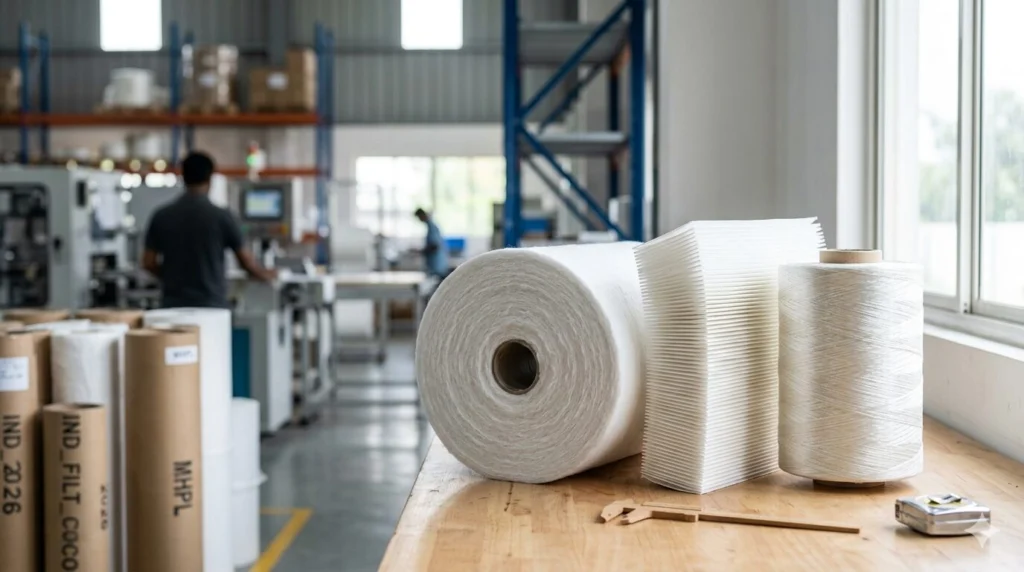 Air filter raw material meltblown HEPA glass fibre supplier India