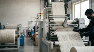 Cross lapped spunlace nonwoven fabric manufacturer in India by Favourite Fab