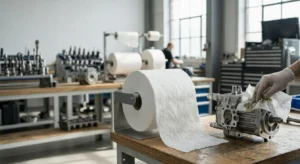 Industrial wipes nonwoven fabric roll for heavy-duty cleaning applications