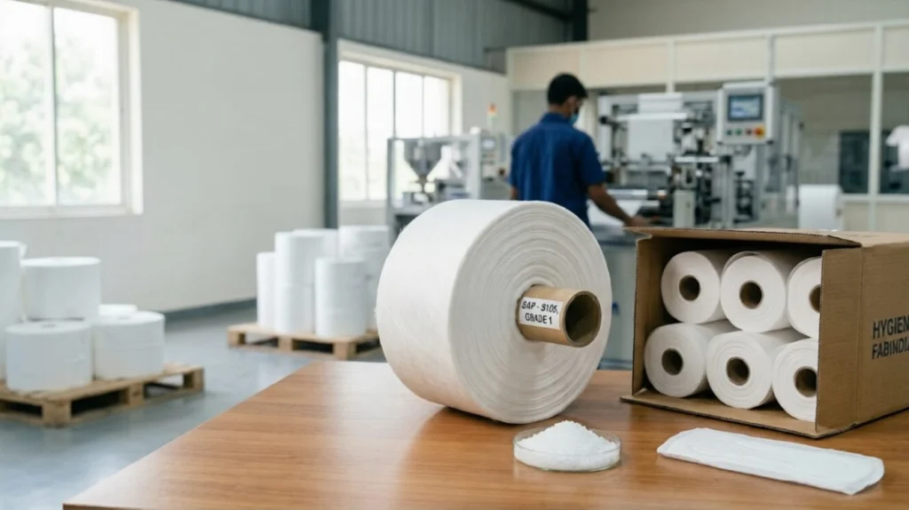 Super Absorbent Polymer for sanitary napkins bulk supply India