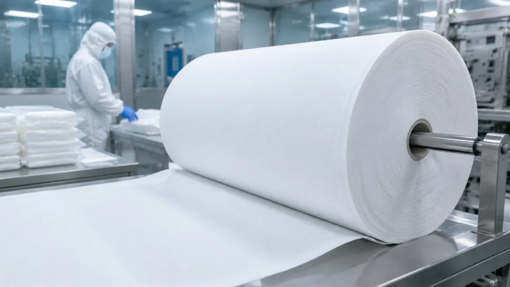 Wetlaid Spunlace Composite Nonwoven Cleanroom — wholesale supplier India