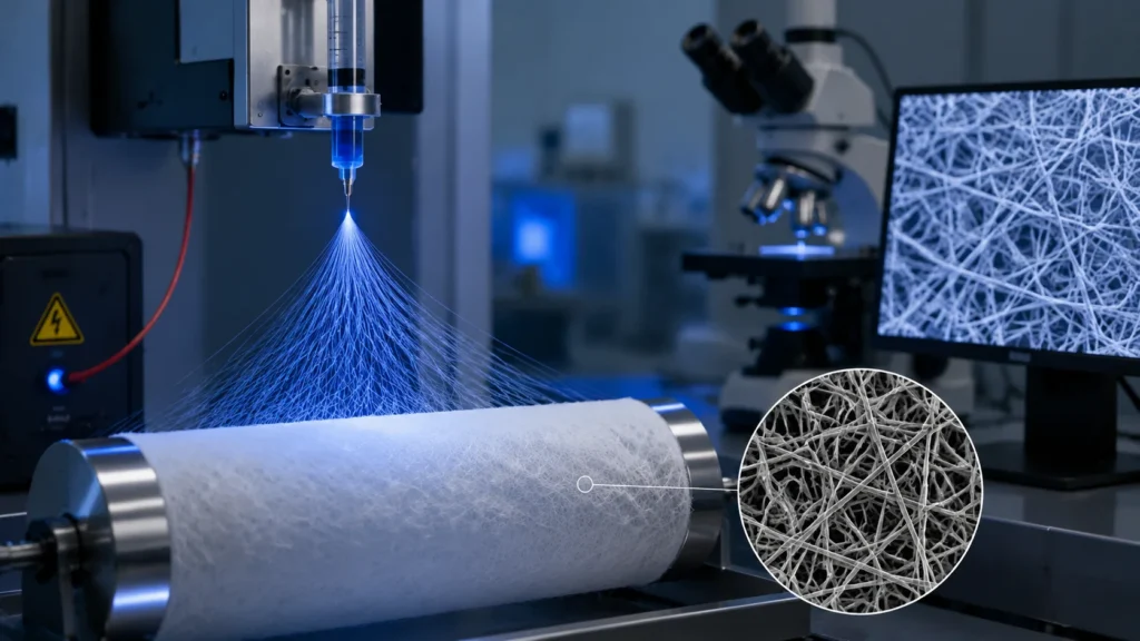 Electrospinning Nanofibre Nonwoven Fabric Filtration — wholesale supplier India