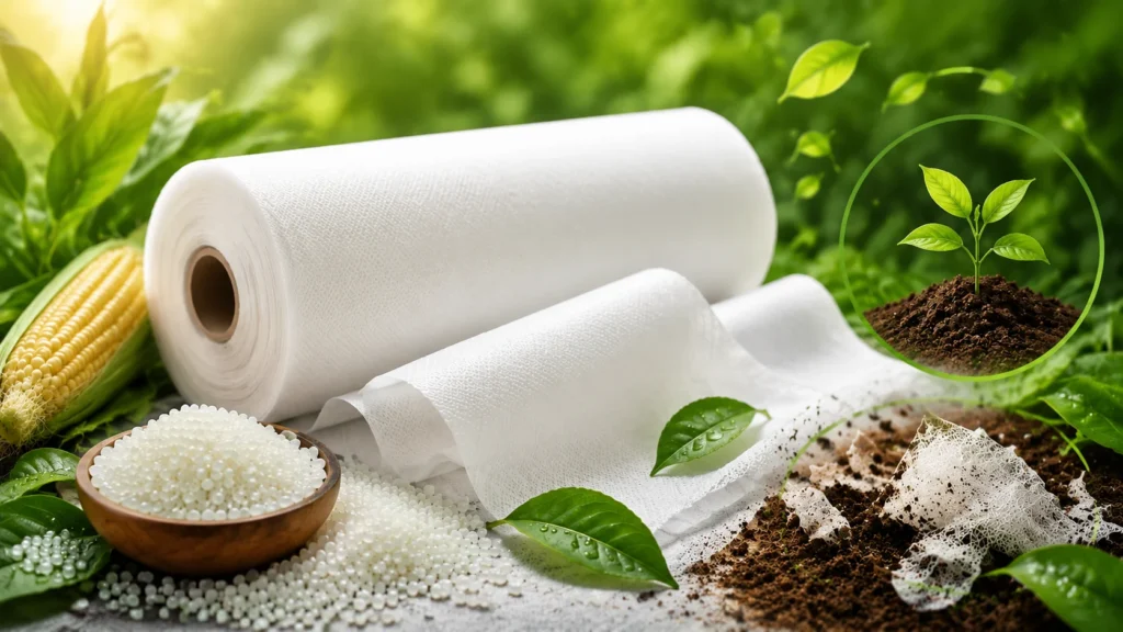 PLA Biodegradable Nonwoven Fabric Compostable EN13432 — wholesale supplier India