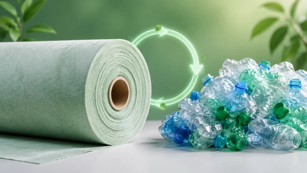 Recycled PET rPET Spunbond Nonwoven GRS Certified — wholesale supplier India