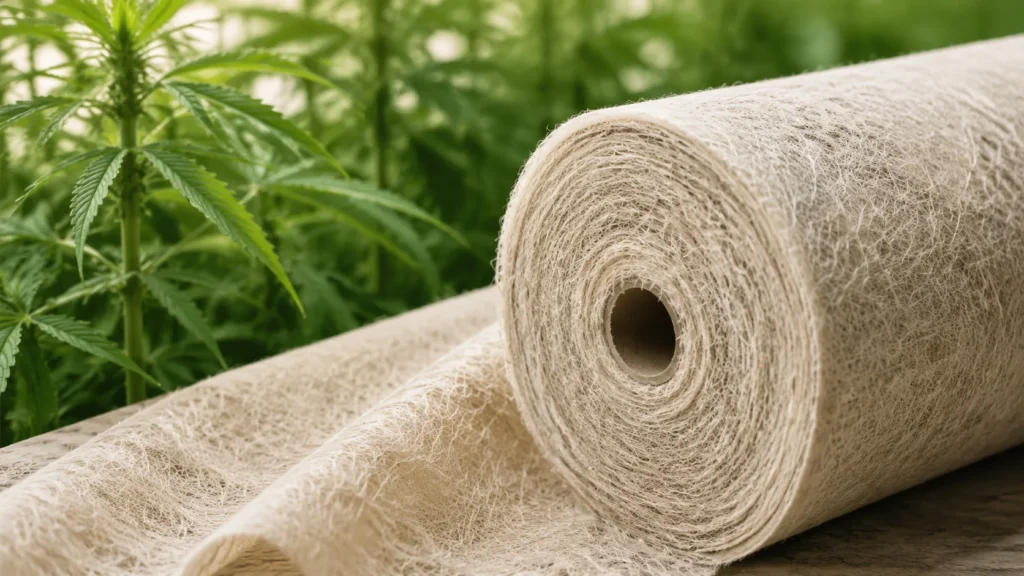 Hemp Airlaid Nonwoven Fabric Sustainable Natural Fibre — wholesale supplier India