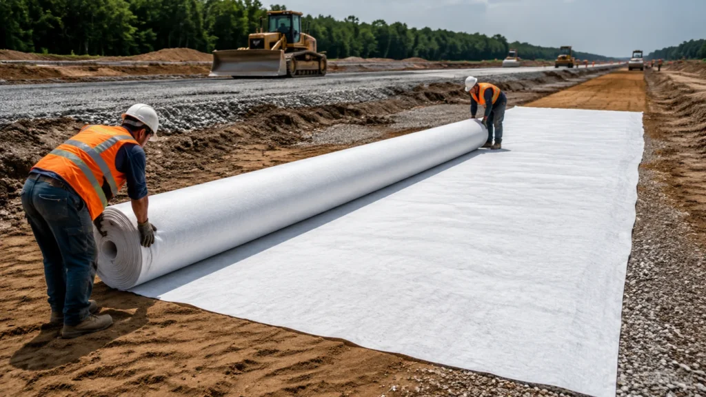 Nonwoven Fabric for Road Construction Geotextile — wholesale supplier India
