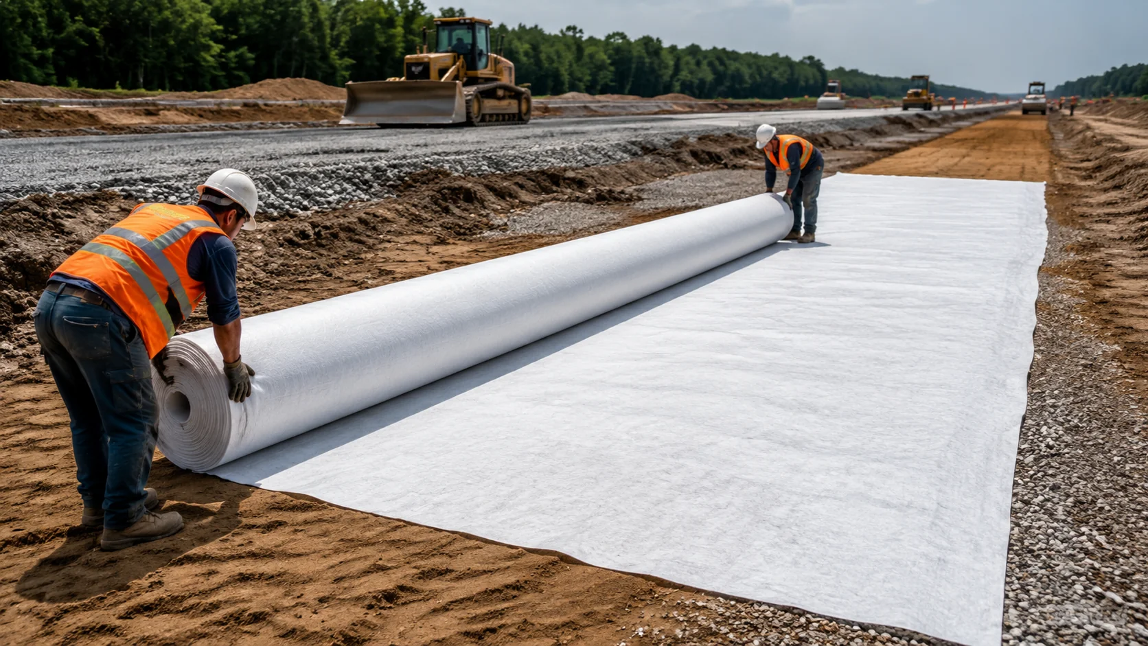 Nonwoven Fabric for Road Construction Geotextile — wholesale supplier India