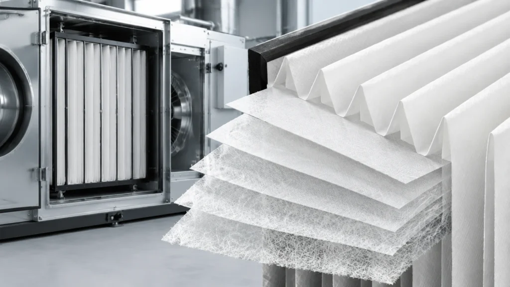 Nonwoven Fabric for Filtration Industry HEPA HVAC Media — wholesale supplier India