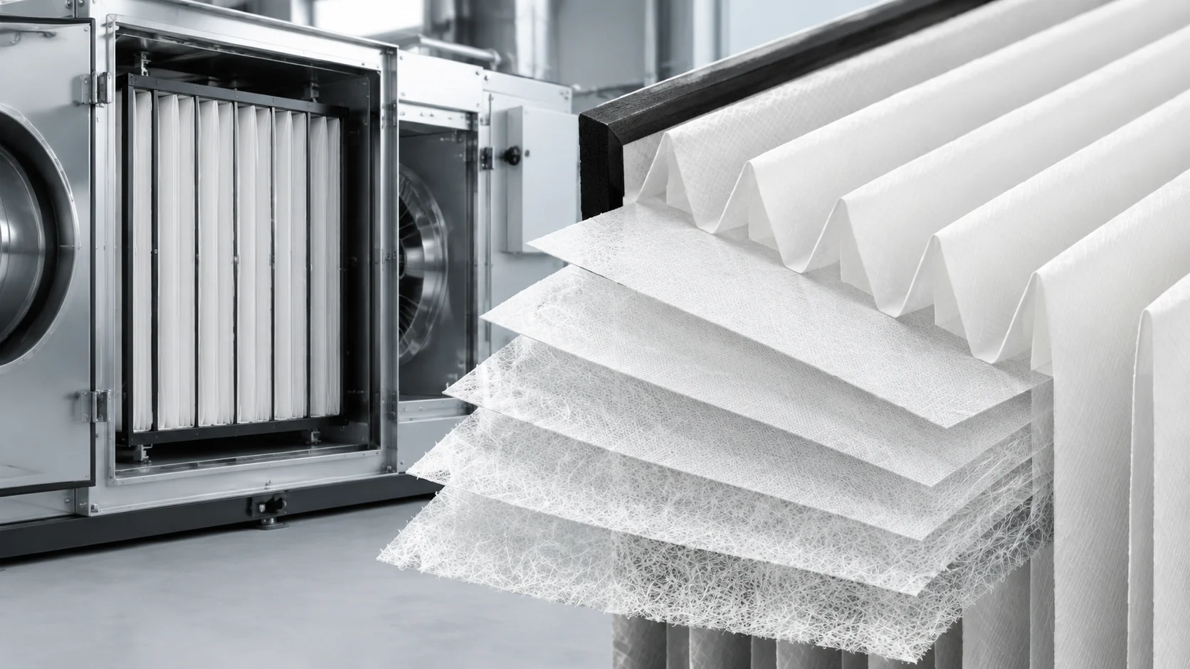Nonwoven Fabric for Filtration Industry HEPA HVAC Media — wholesale supplier India
