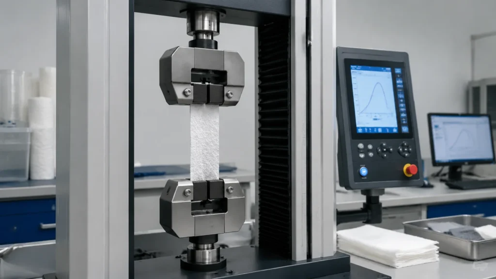 Tensile Strength MD CD Testing Nonwoven Fabric EDANA 110 — wholesale supplier India