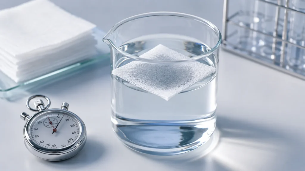 Absorbency Testing Nonwoven Fabric Sink Time EDANA 10 — wholesale supplier India