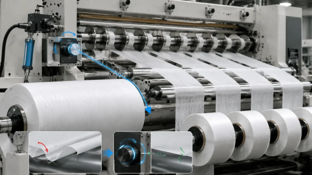 Fix Fabric Curling During Slitting Nonwoven Roll Tension — wholesale supplier India