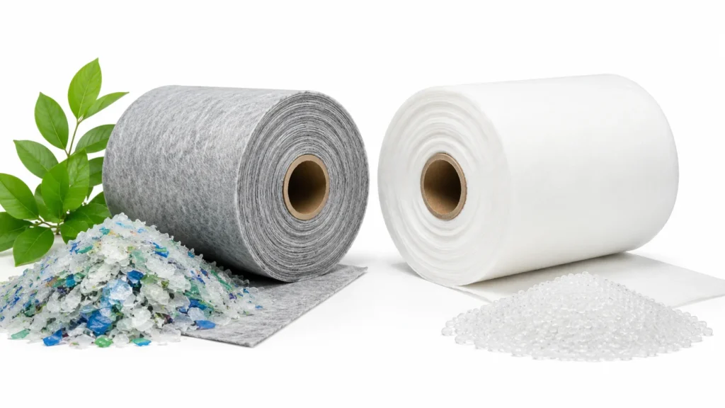 rPET vs Virgin PET Nonwoven Sustainability Cost — wholesale supplier India