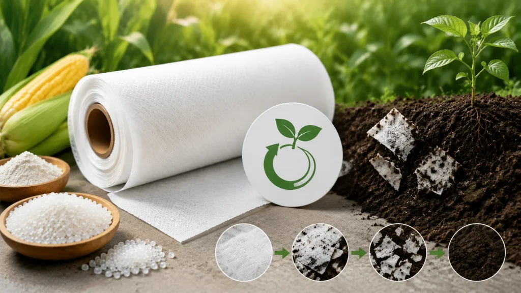 PLA Compostable Spunbond Nonwoven EN13432 Certified — wholesale supplier India