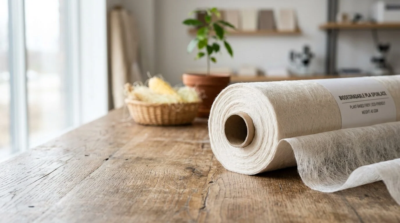Biodegradable PLA Spunlace Nonwoven Fabric view 3