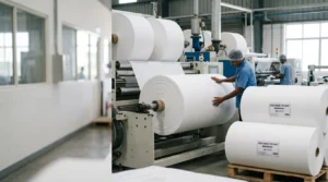 Topsheet nonwoven fabric manufacturer supplier wholesaler in India providing soft, breathable, hydrophilic hygiene fabric for sanitary pads, diapers, and medical applications.
