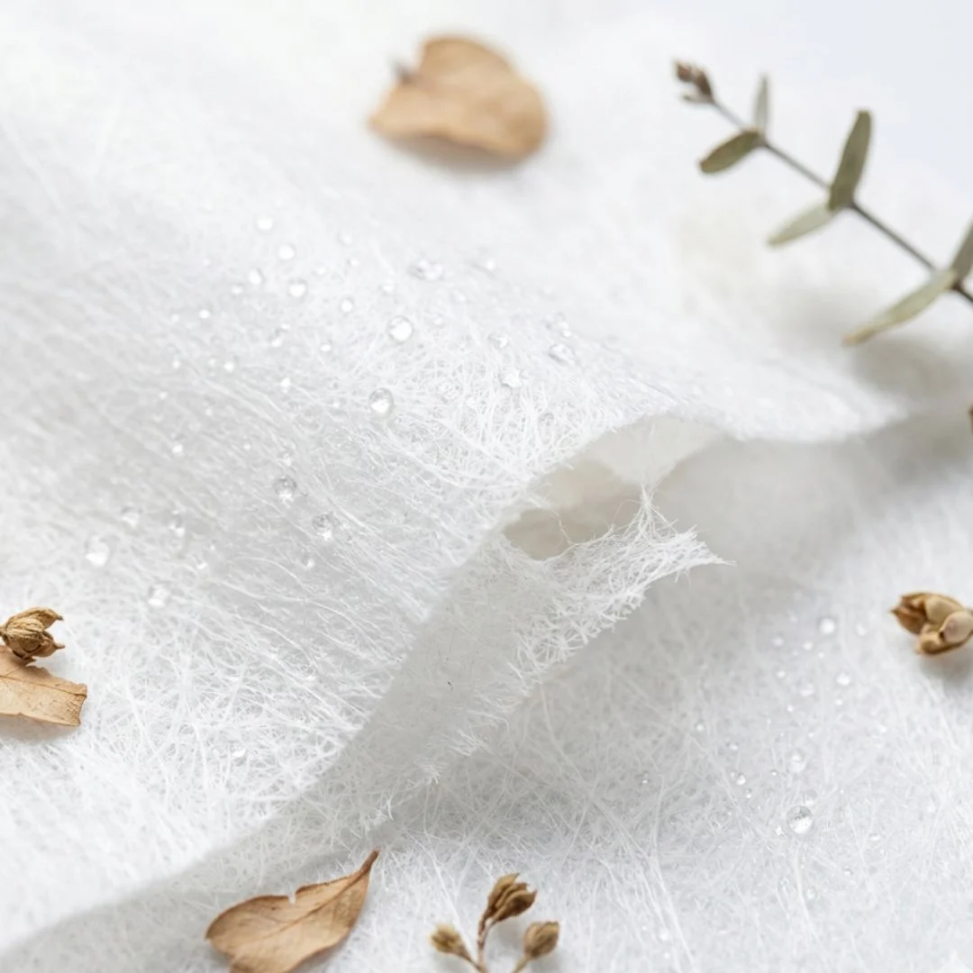 Biodegradable PLA Spunlace Nonwoven Fabric view 1