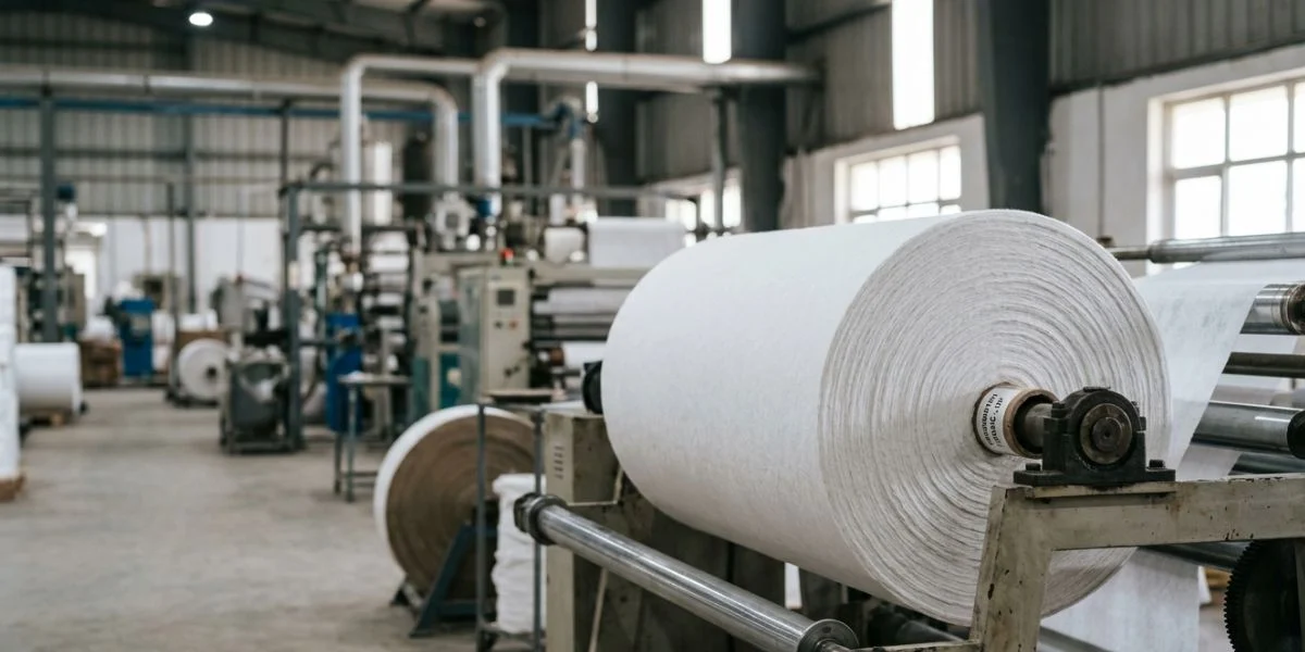 Nonwoven fabric manufacturer in Uttar Pradesh supplying spunbond, spunlace, SMS, meltblown, and industrial nonwoven fabric for B2B buyers across India.