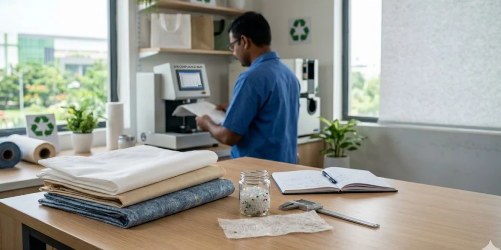 EPR compliant nonwoven bags raw material rolls for sustainable bag manufacturing in India 2026