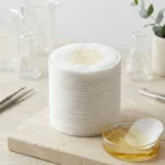 Premium cosmetic pad nonwoven fabric rolls designed for facial cleansing, toner application, and beauty care products.