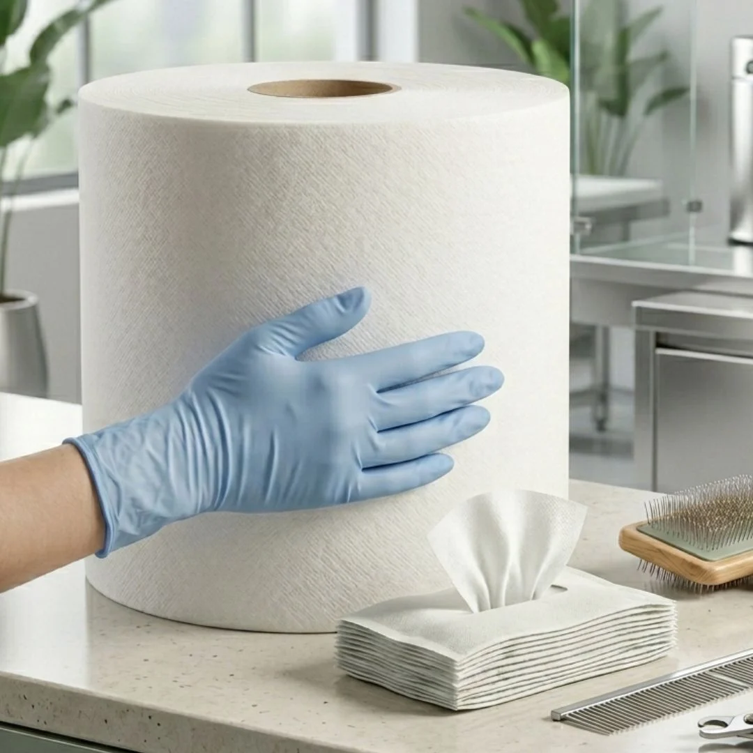 Pet Wipes Spunlace Nonwoven Fabric view 2