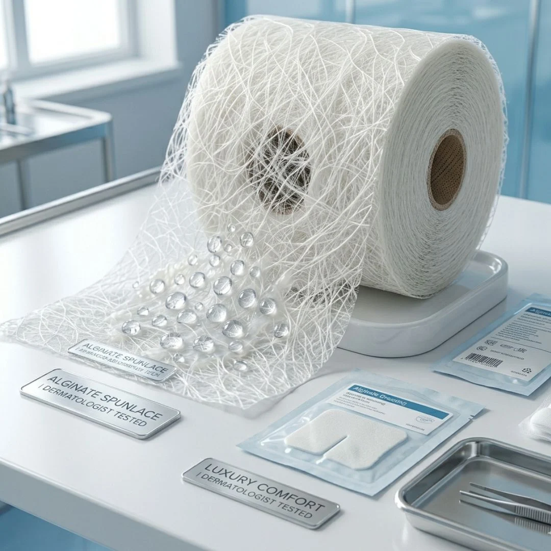 Alginate Spunlace Nonwoven Fabric view 2