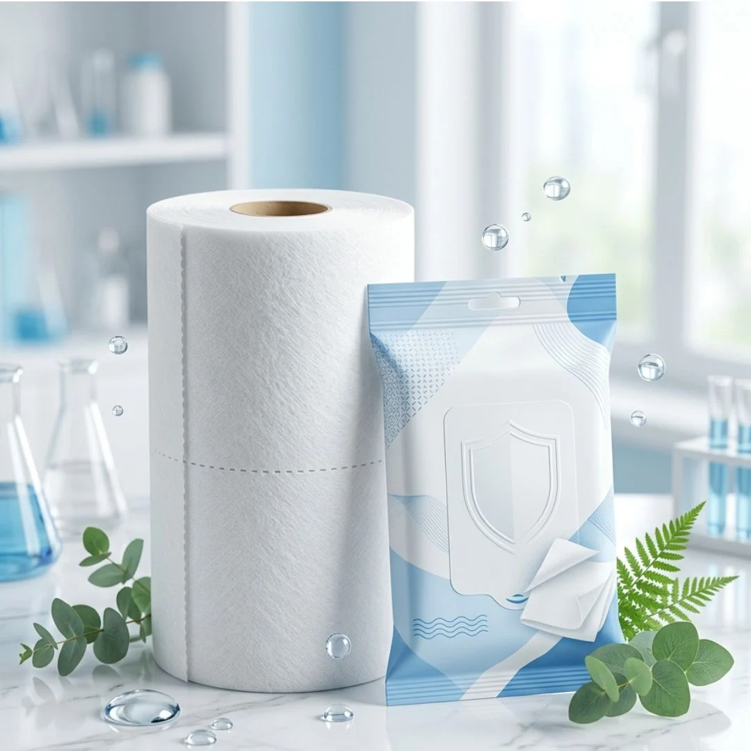Antibacterial Wipes Nonwoven Fabric view 2