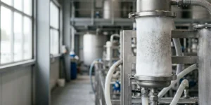 PTFE membrane nonwoven filter cloth designed for industrial filtration applications with high chemical resistance and fine particle filtration performance.