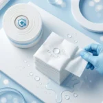 High-quality antibacterial nonwoven fabric material designed for wet wipes, surface cleaning wipes, and personal hygiene products.