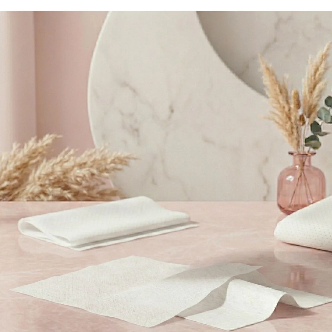 Sanitary Napkin Topsheet Spunlace Nonwoven Fabric view 2
